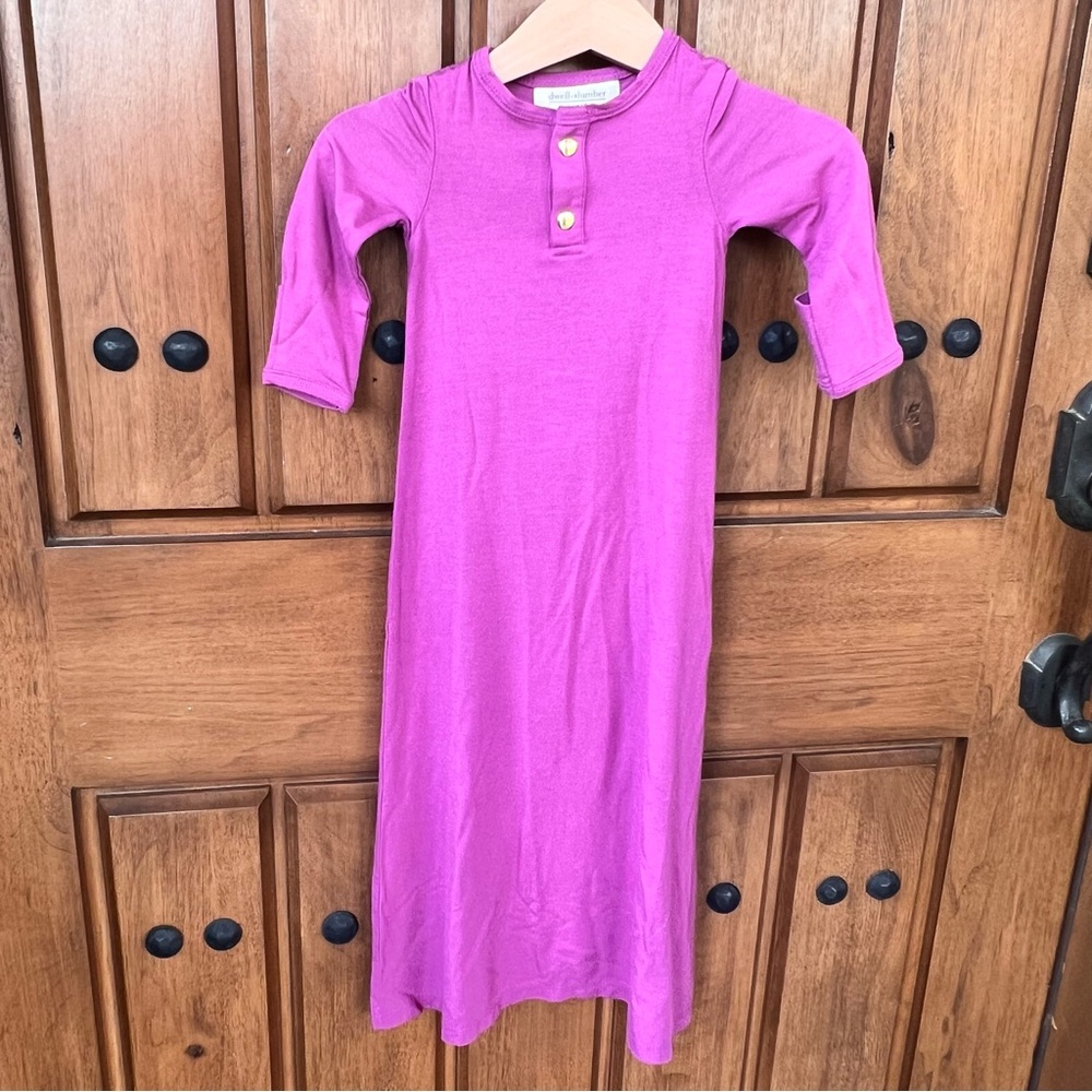 Dwell +‎ Slumber 0-3 Month Purple Sleep Gown